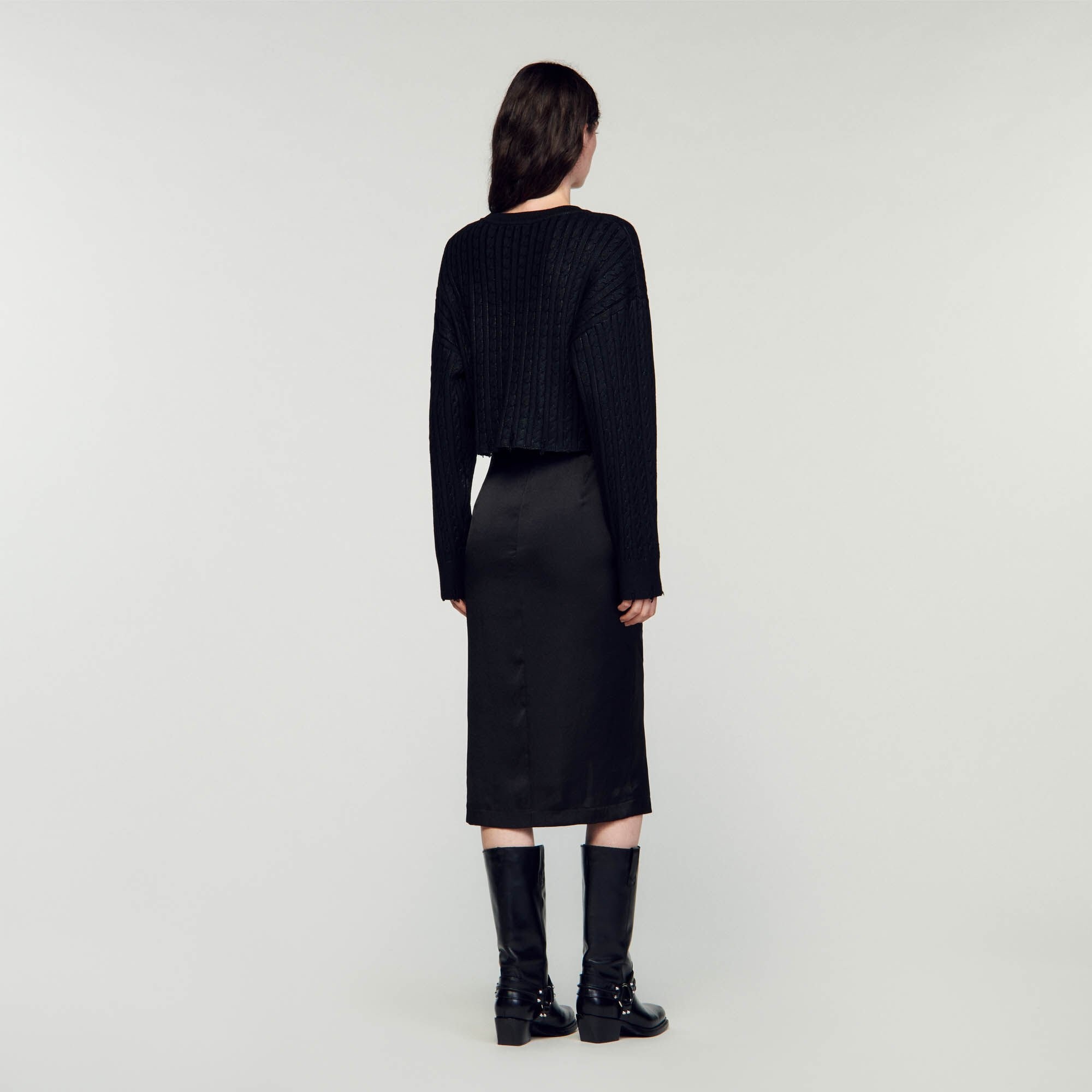 CROPPED KNIT SWEATER - 6