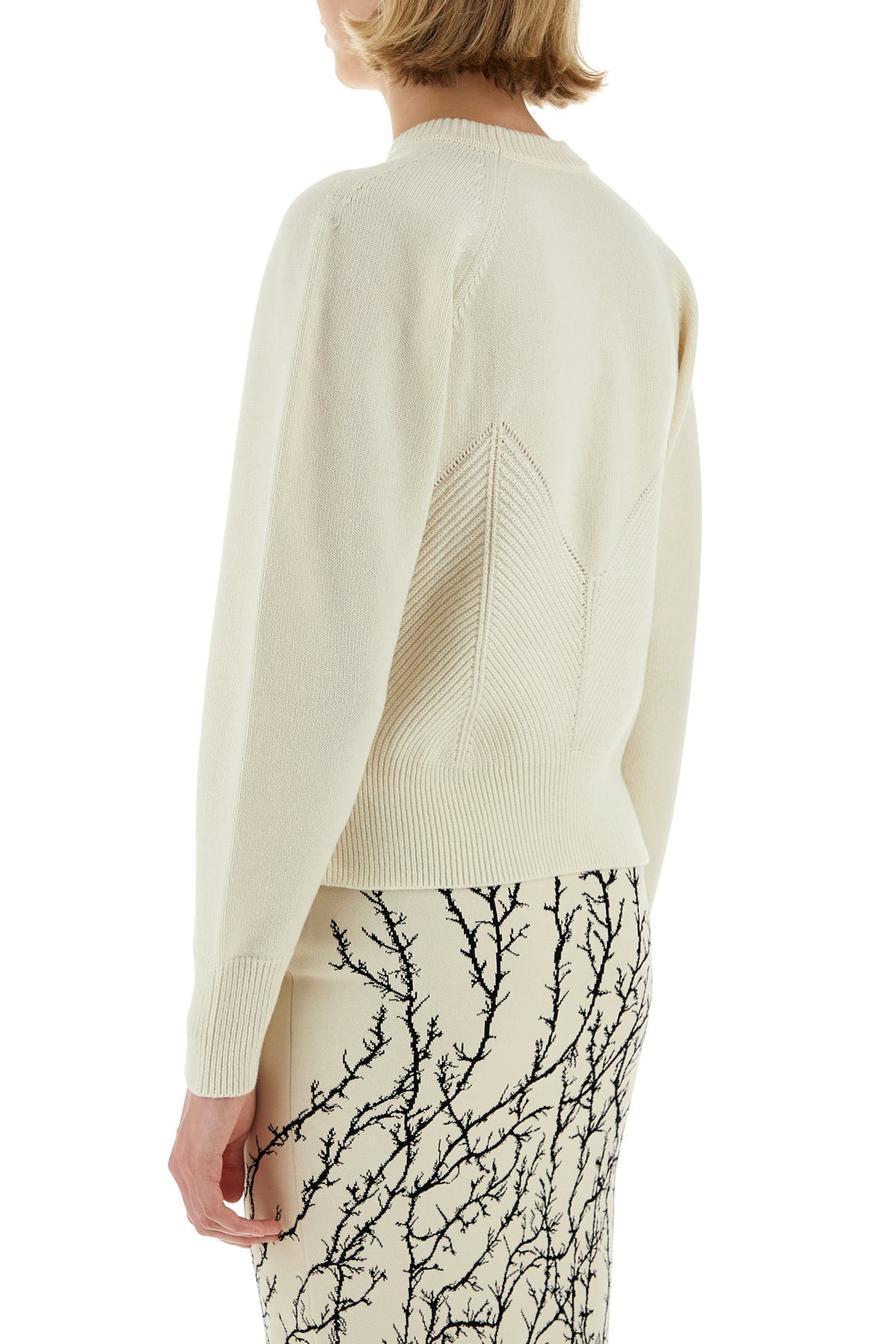 Ivory wool blend sweater - 4