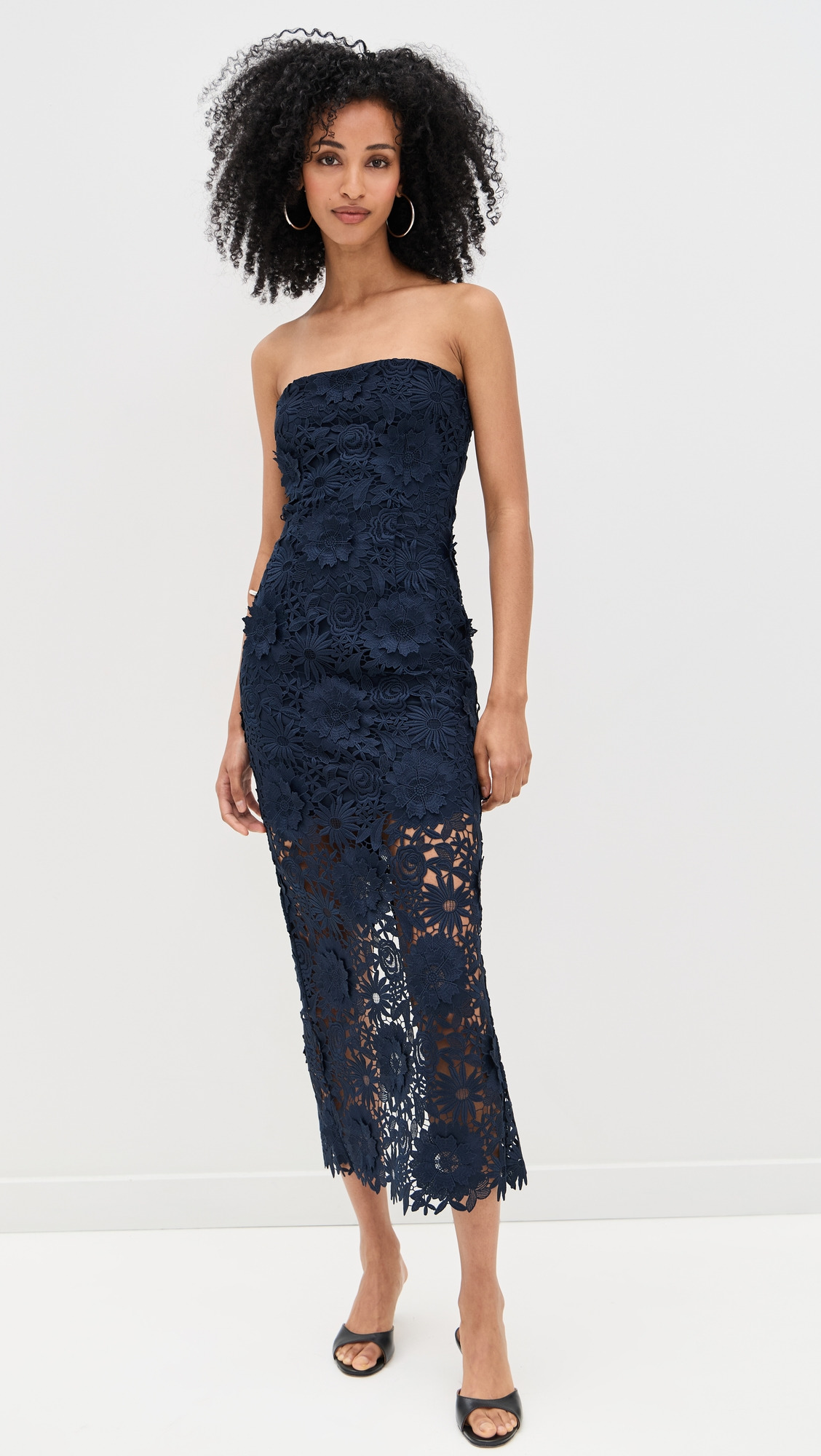 3D Lace Midi Dress - 6
