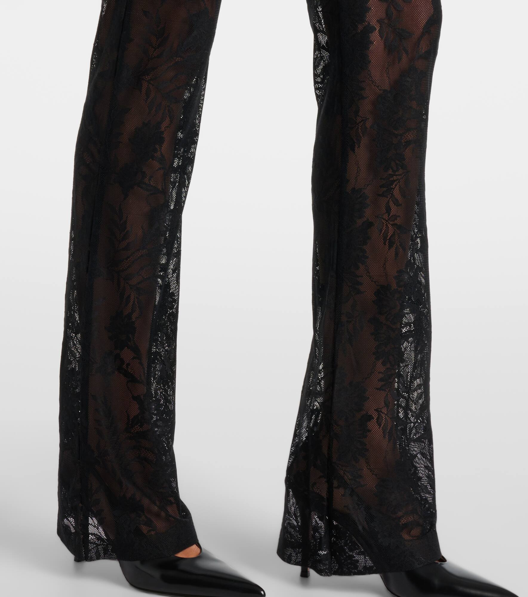 Lace flared pants - 5