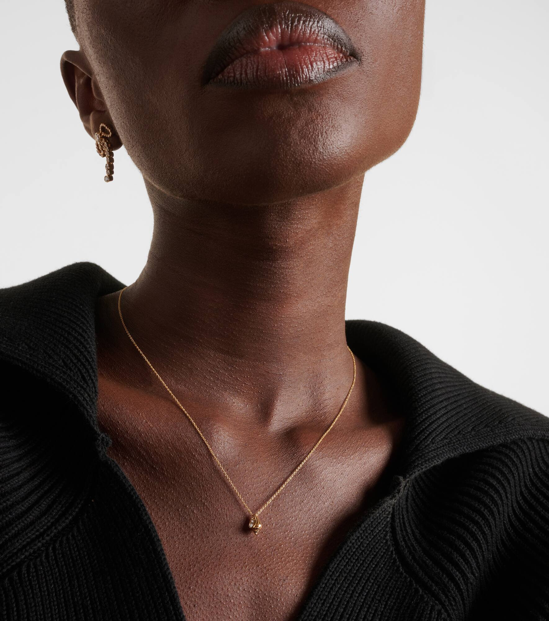 Conque D'or Diamant 18kt yellow gold necklace with diamond - 3