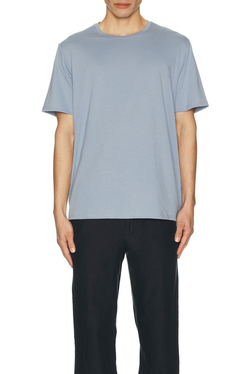 Vince Short Sleeve Pima Crewneck T-Shirt outlook