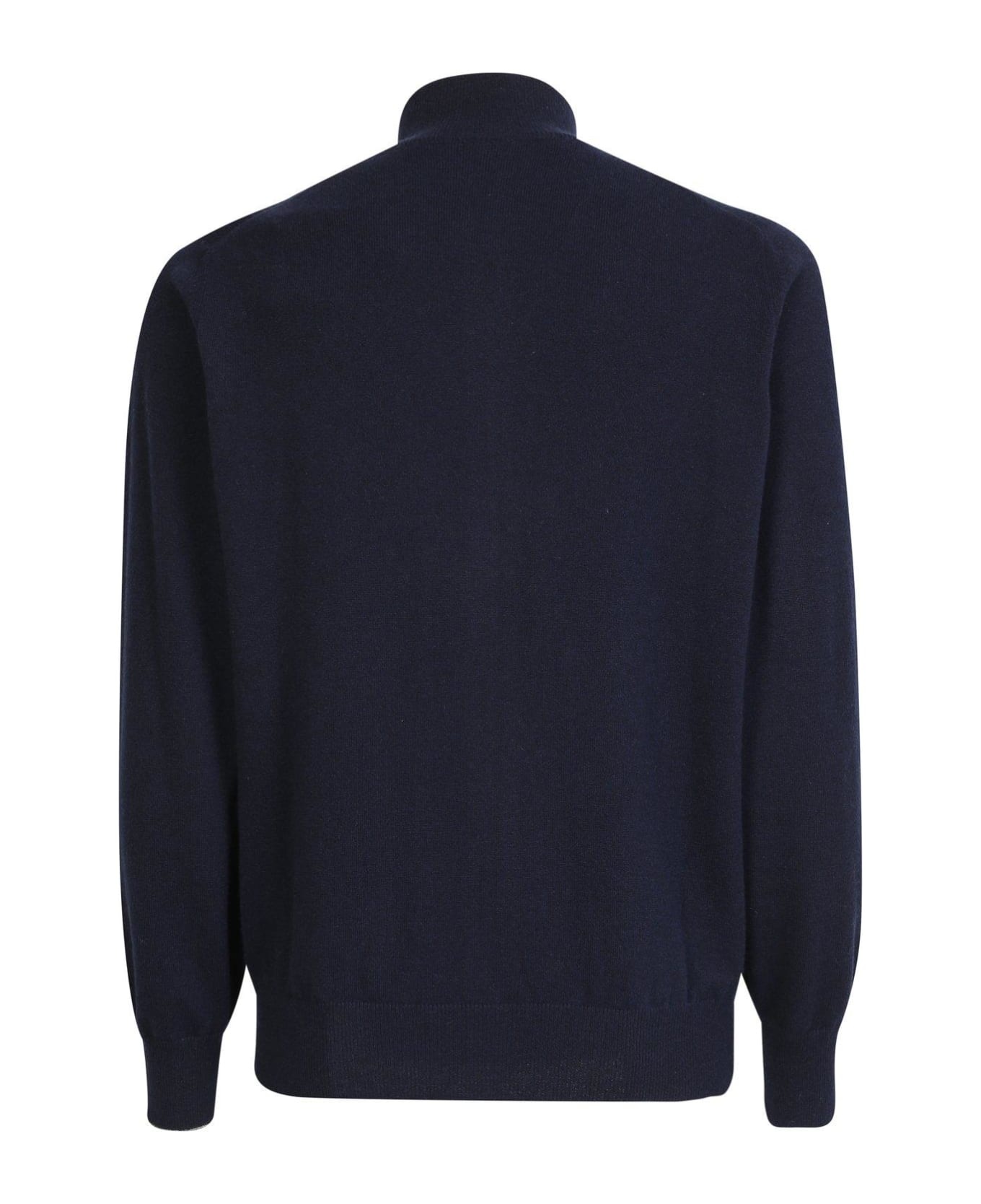 Zipped Knitted Cardigan - 2