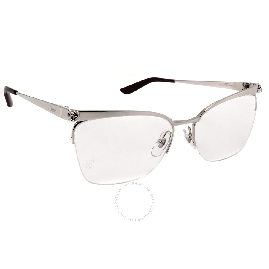 Cartier Demo Cat Eye Ladies Eyeglasses CT0125O 006 56 - 2