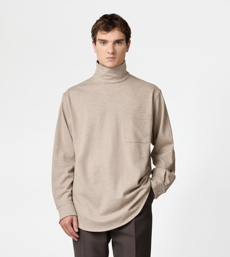 Tod's SILK BLEND TURTLENECK - BEIGE outlook