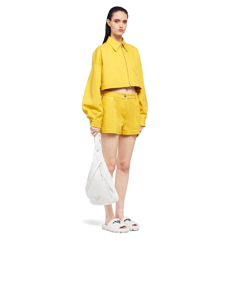 Re-Nylon and leather backpack 7