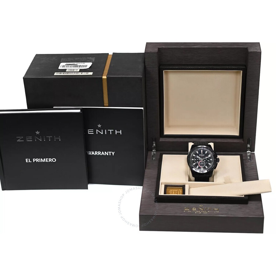Pre-owned Zenith El Primero Stratos Flyback Chronograph Automatic Black Dial Men's Watch 24.2062.405 - 6