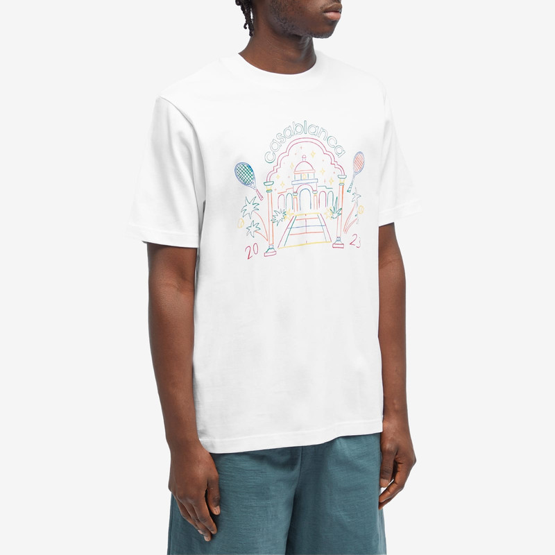 CASABLANCA Casablanca Rainbow Crayon Temple T-Shirt outlook