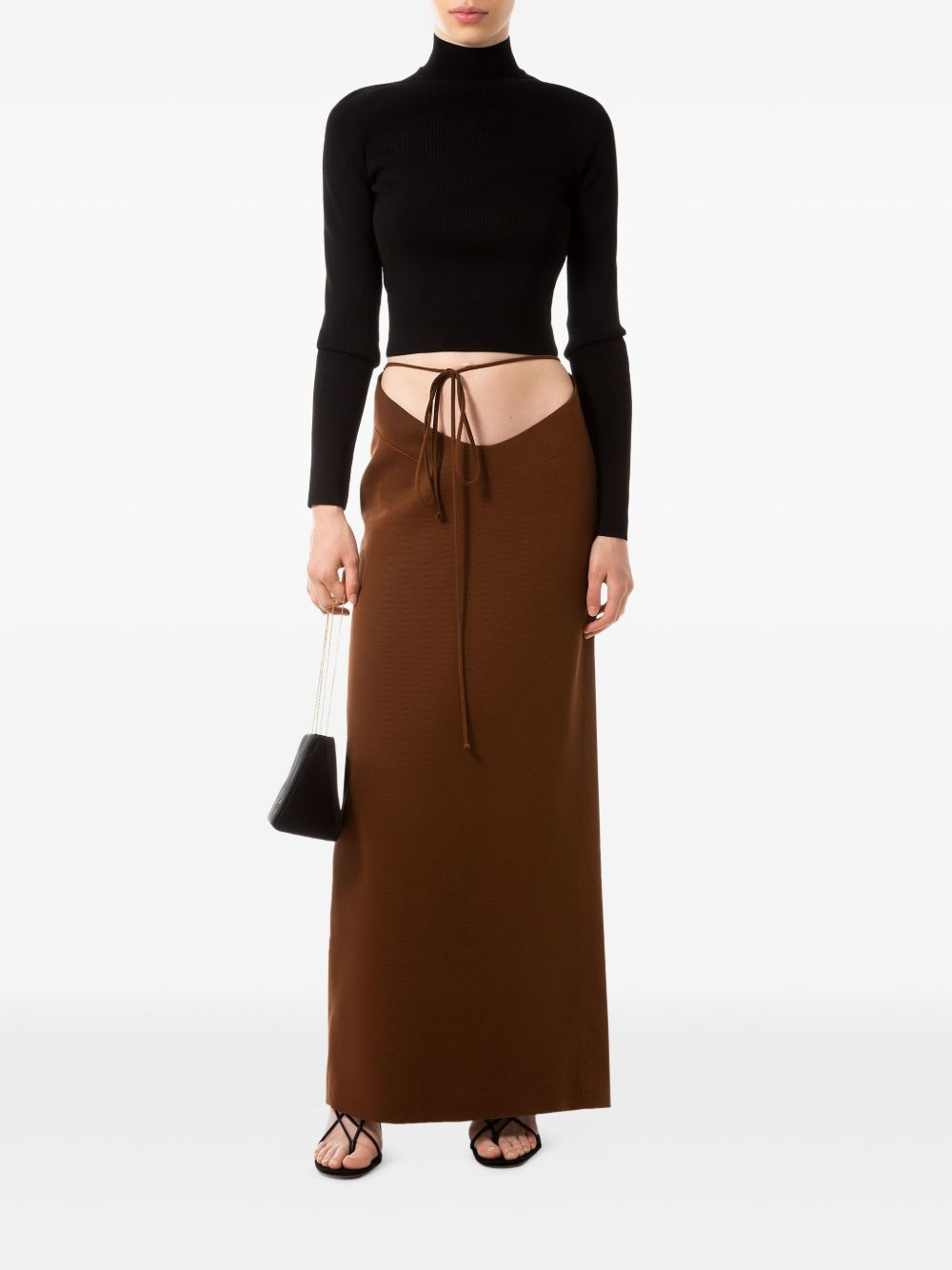 cut-out maxi skirt - 2