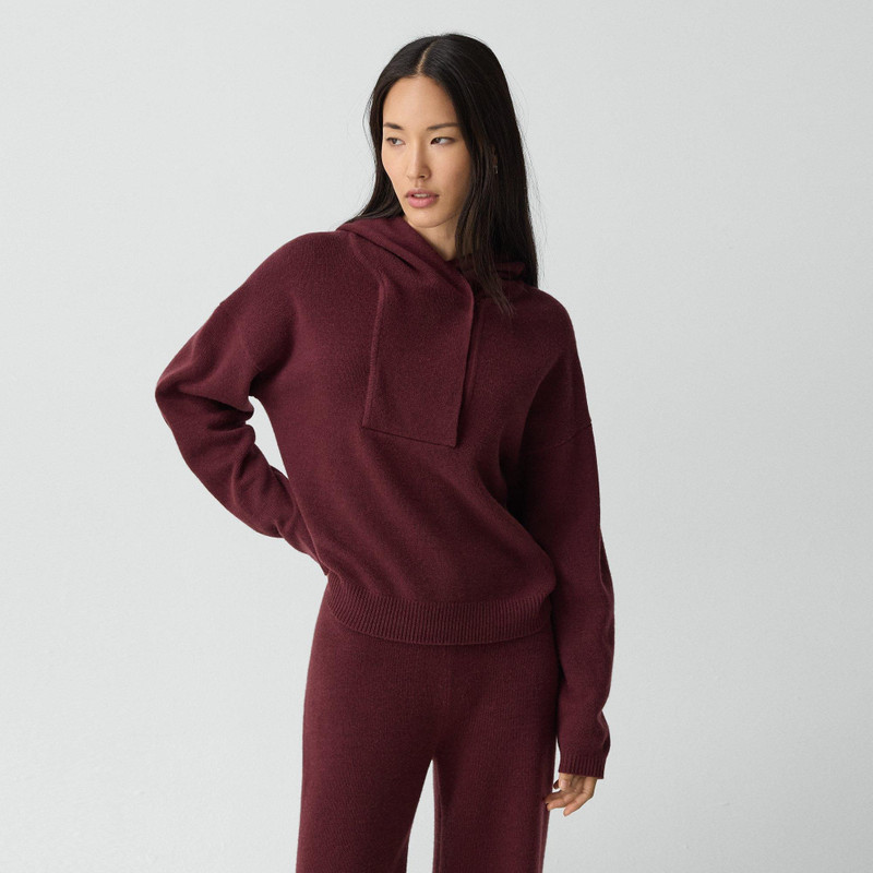 Oversized Hoodie in Felted Wool-Cashmere 2