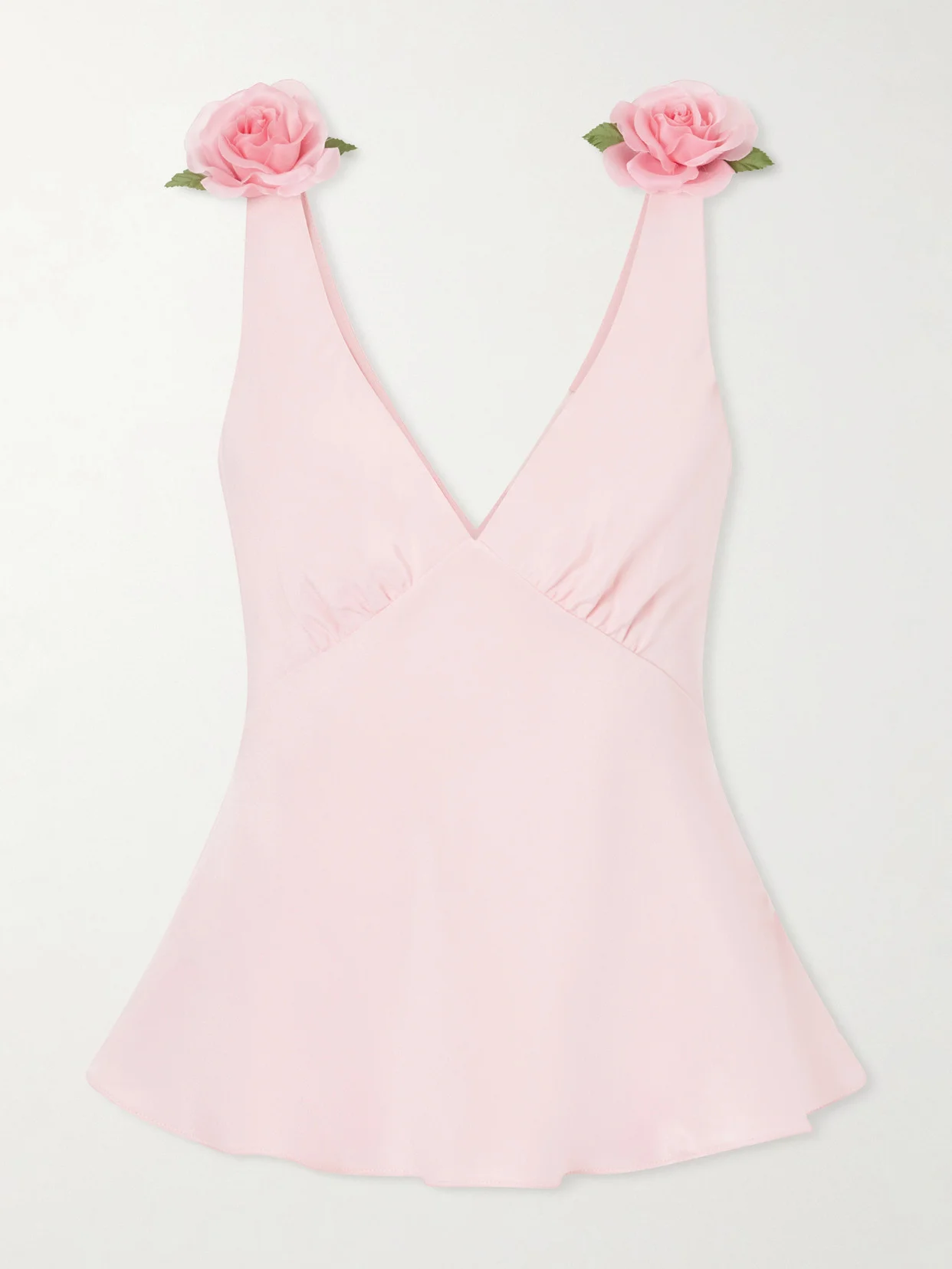 Embellished Silk-crepe Top - 1