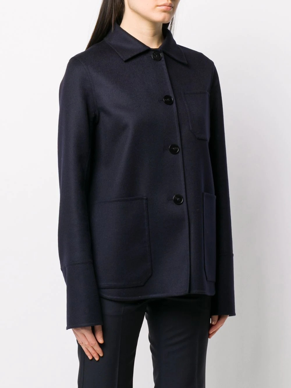 buttoned workwear jacket - 3