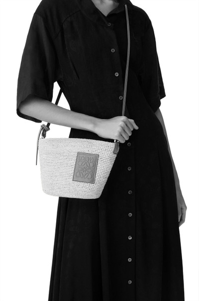 Loewe Pochette bag in raffia and calfskin outlook