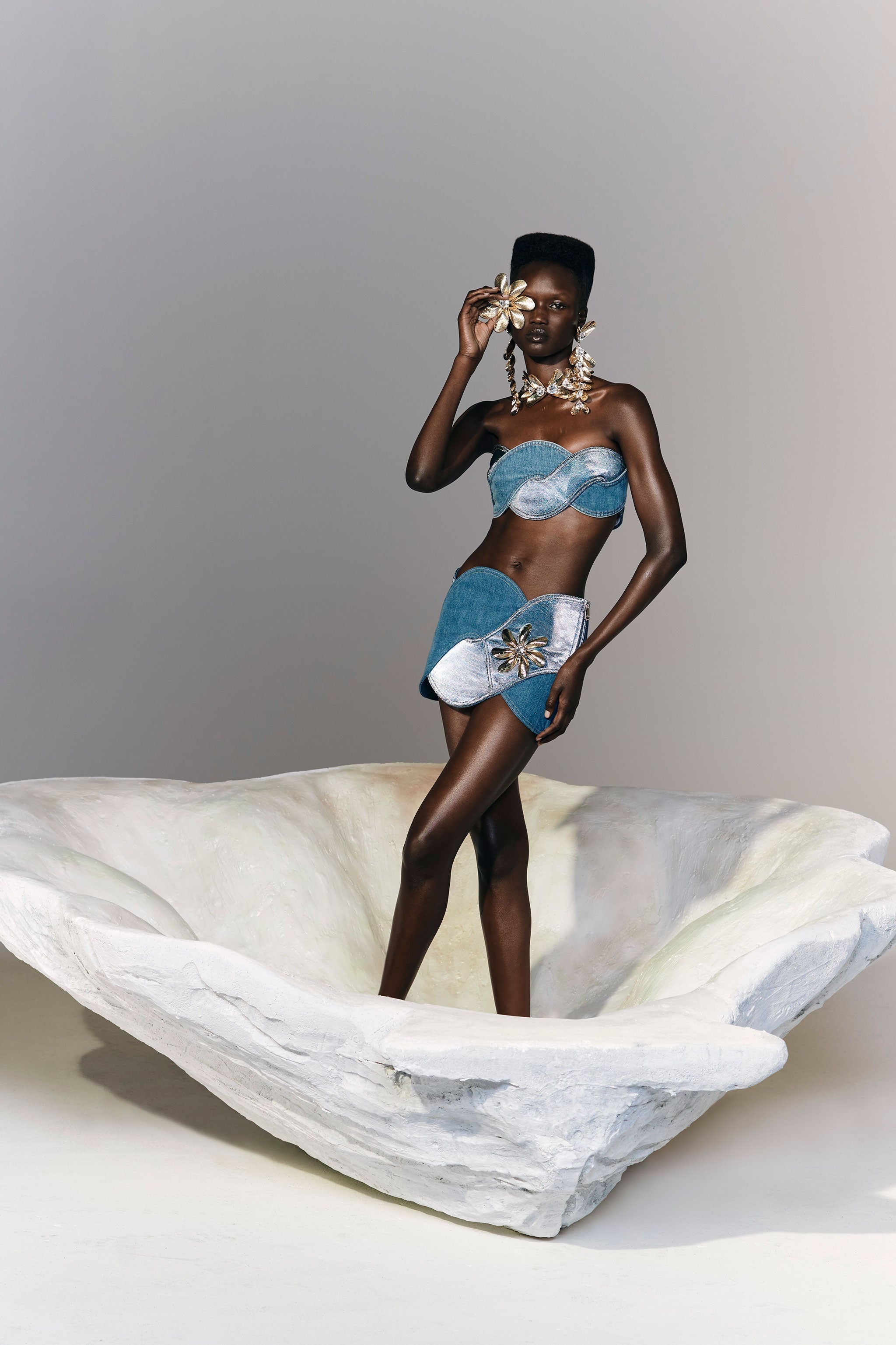 DENIM ROPE BANDEAU - 7