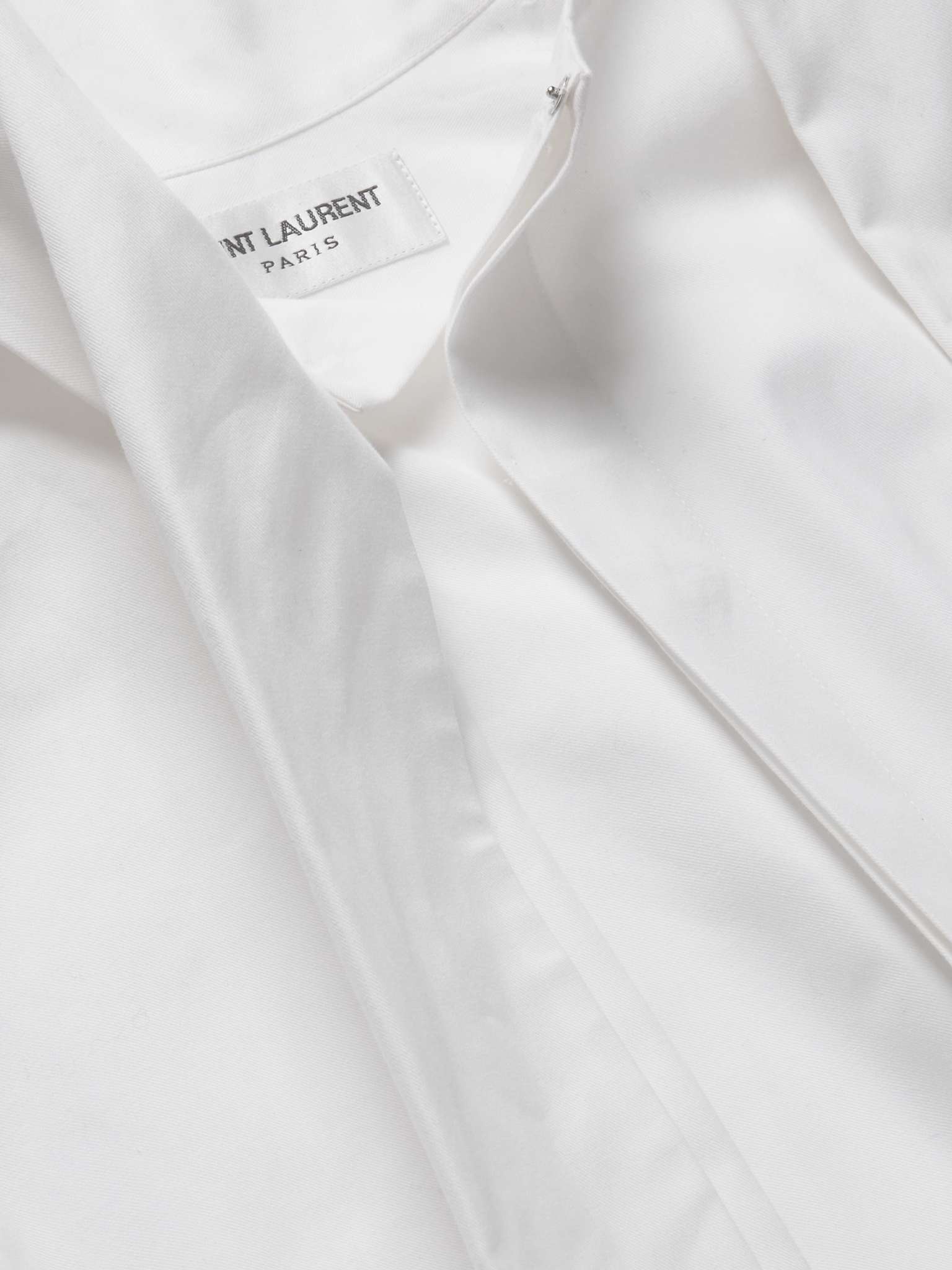 Tie-Detailed Cotton-Twill Shirt - 5