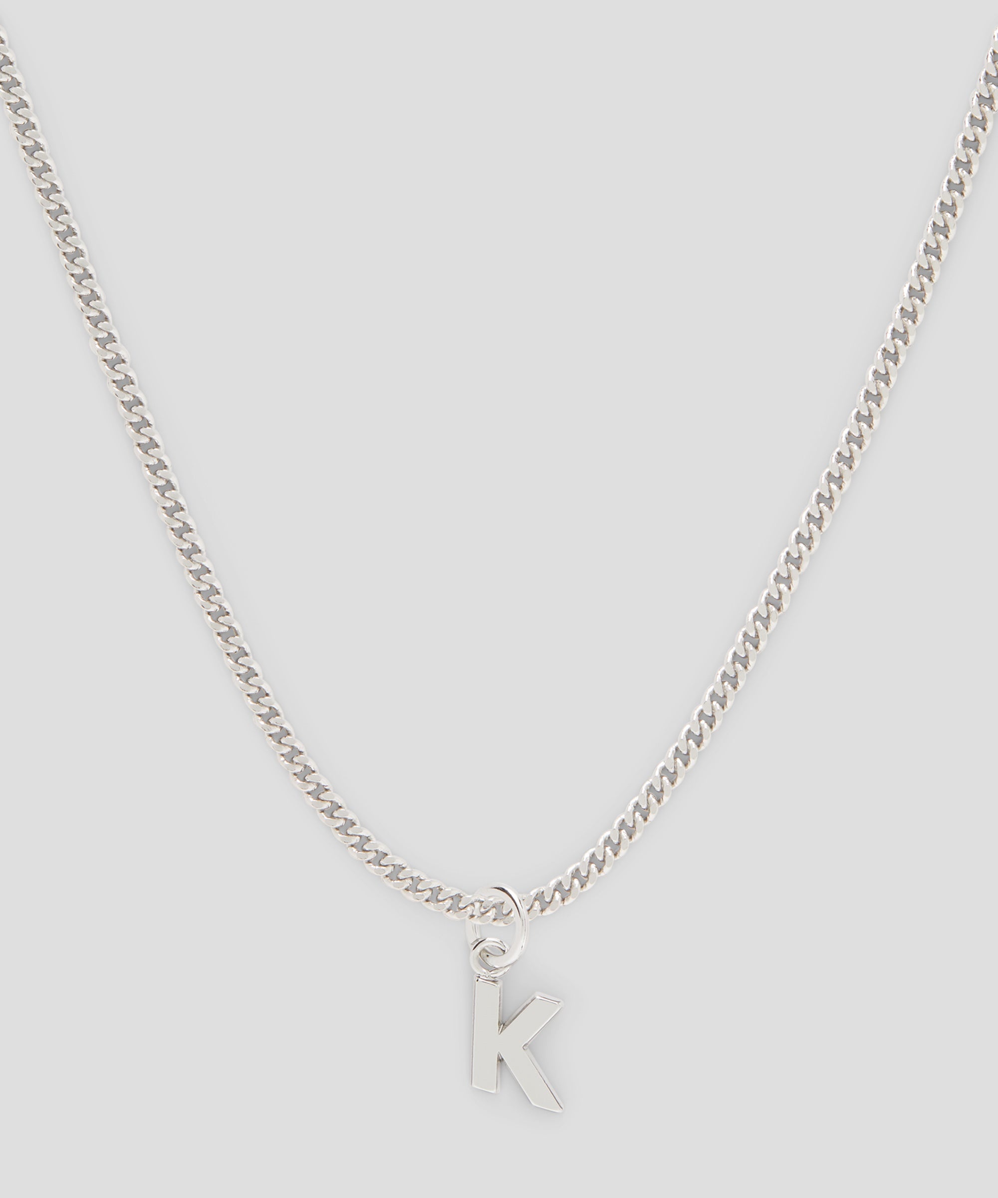 Brass letter K charm - 2