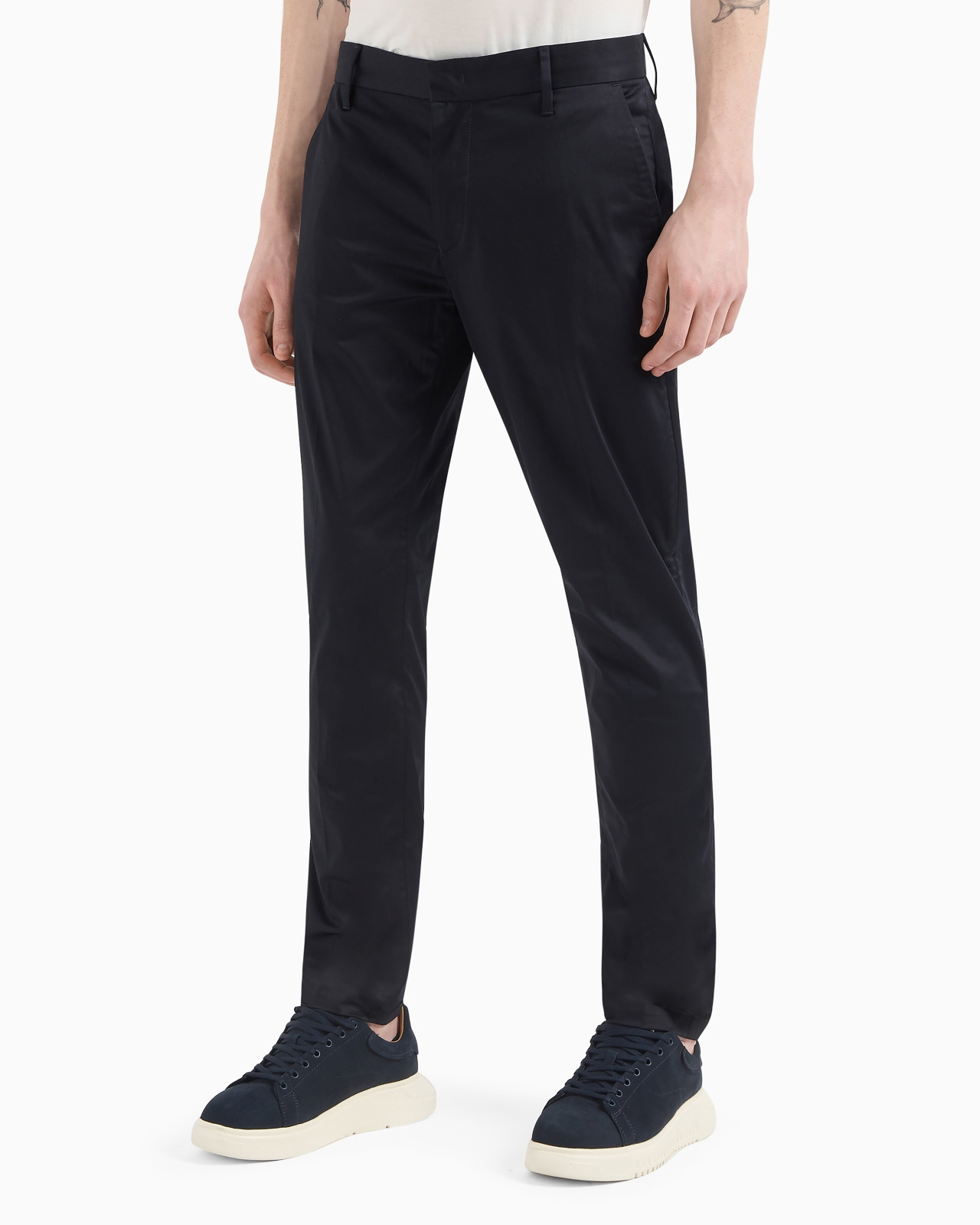 Stretch-cotton chinos - 4