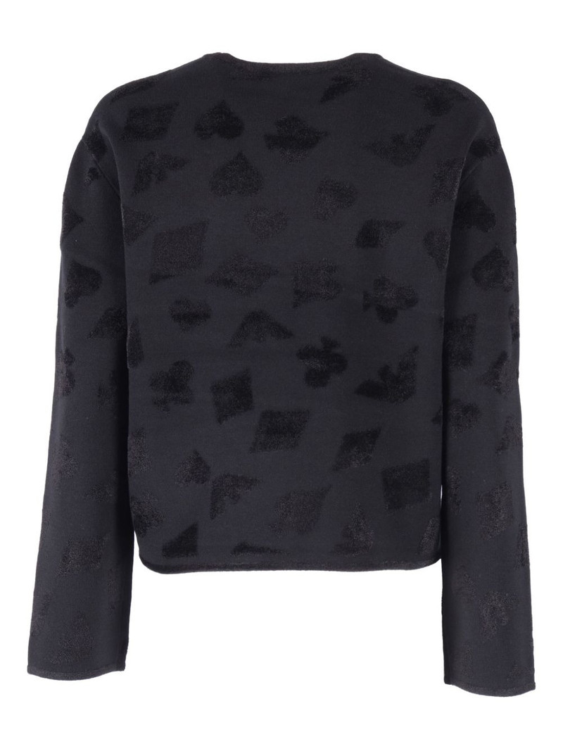 EMPORIO ARMANI textured-pattern sweater outlook