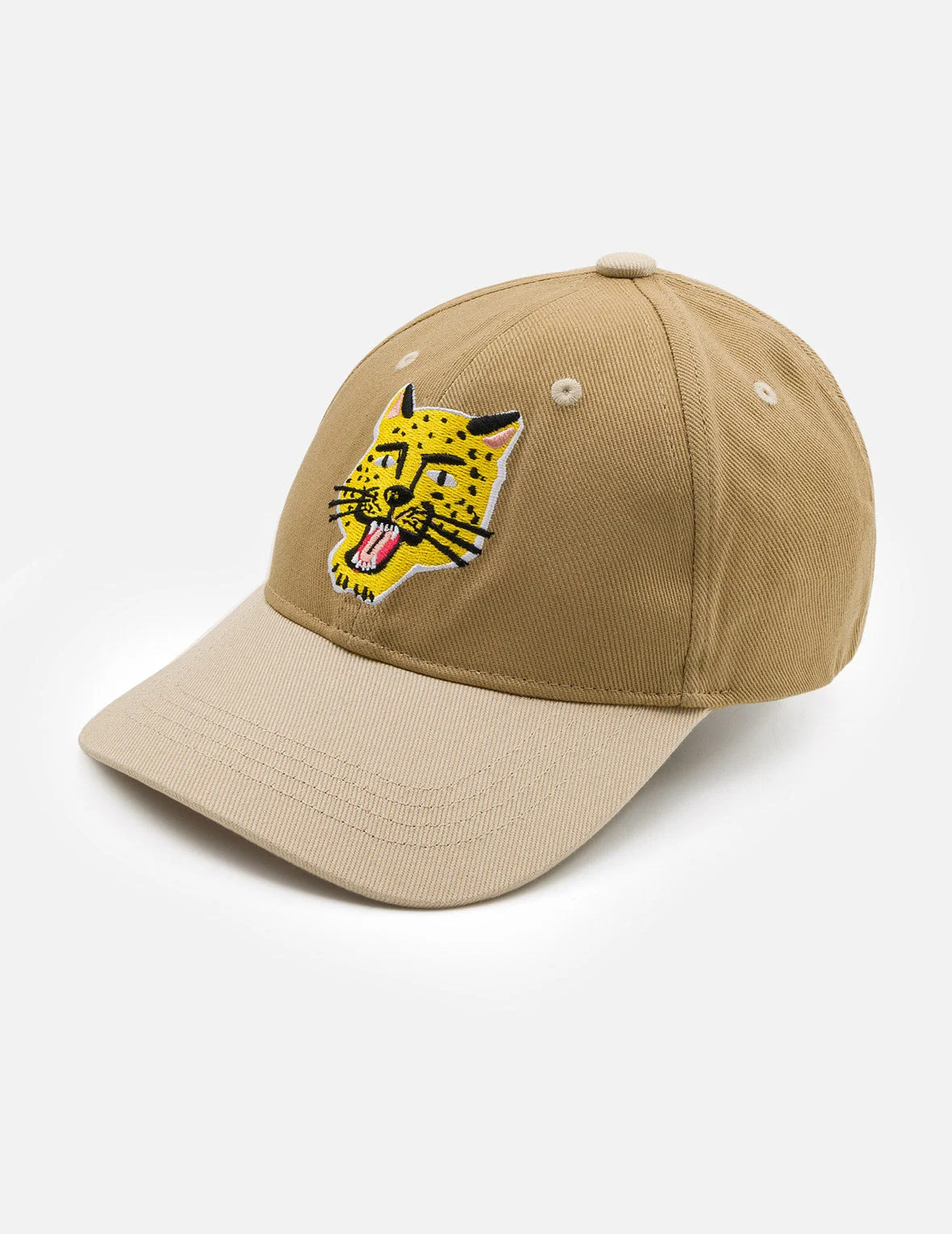 Leopard Head Embroidered Baseball Cap - 1