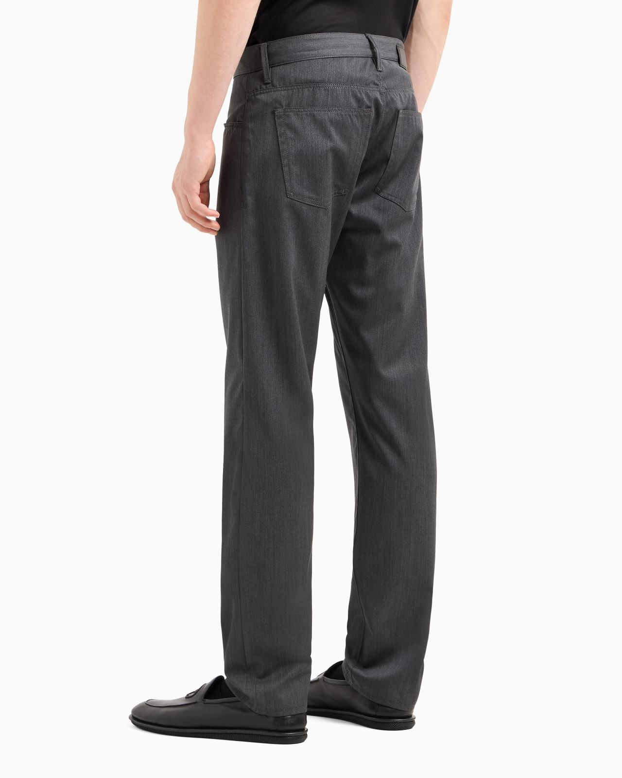 Five-pocket, regular-fit, virgin-wool trousers - 3
