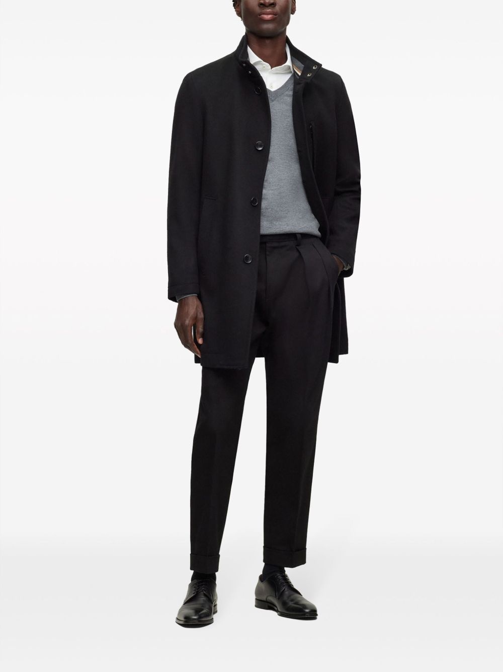 V-neck virgin-wool jumper - 2