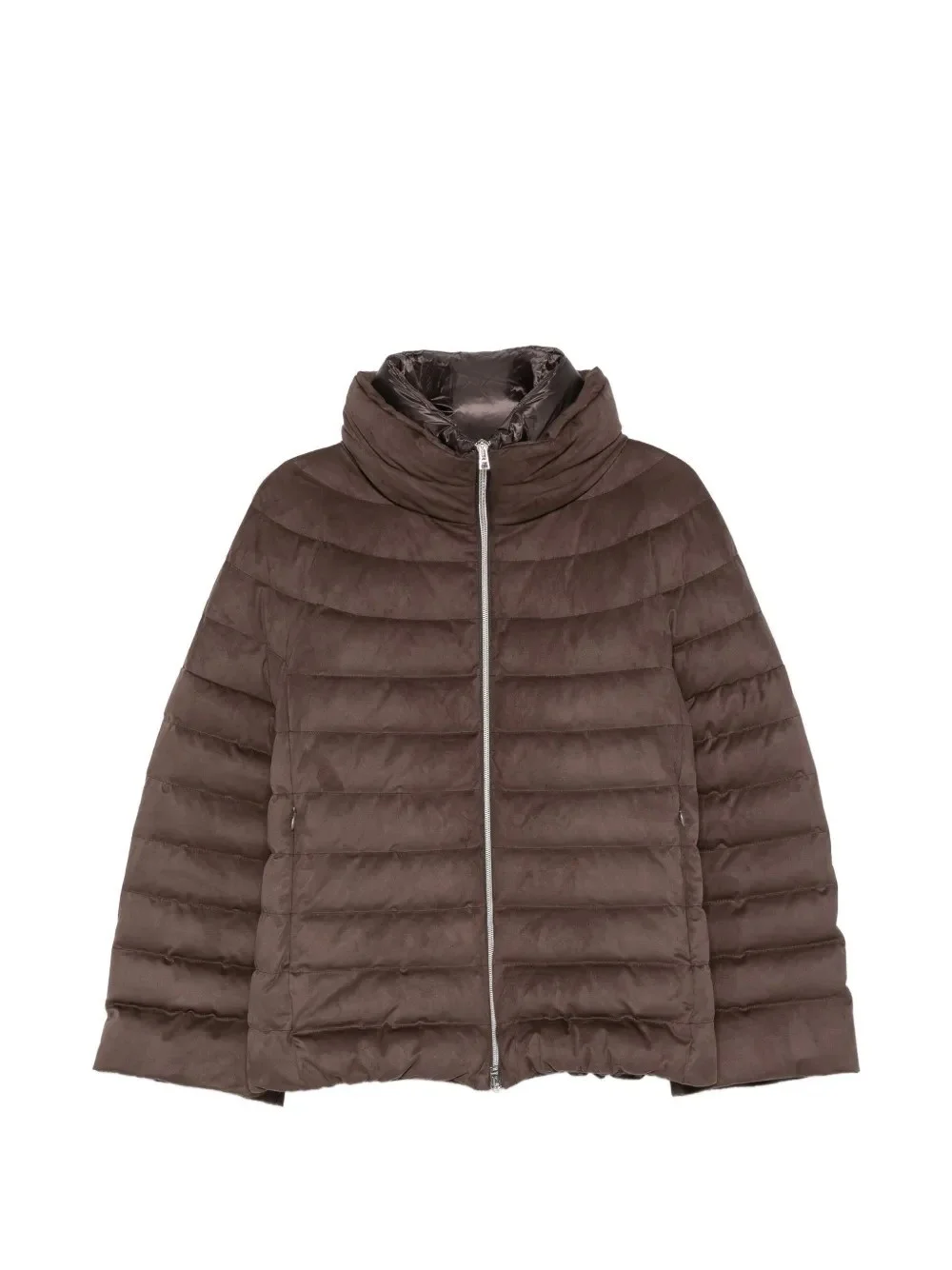 SUEDE SHORT PUFF COATS - 1