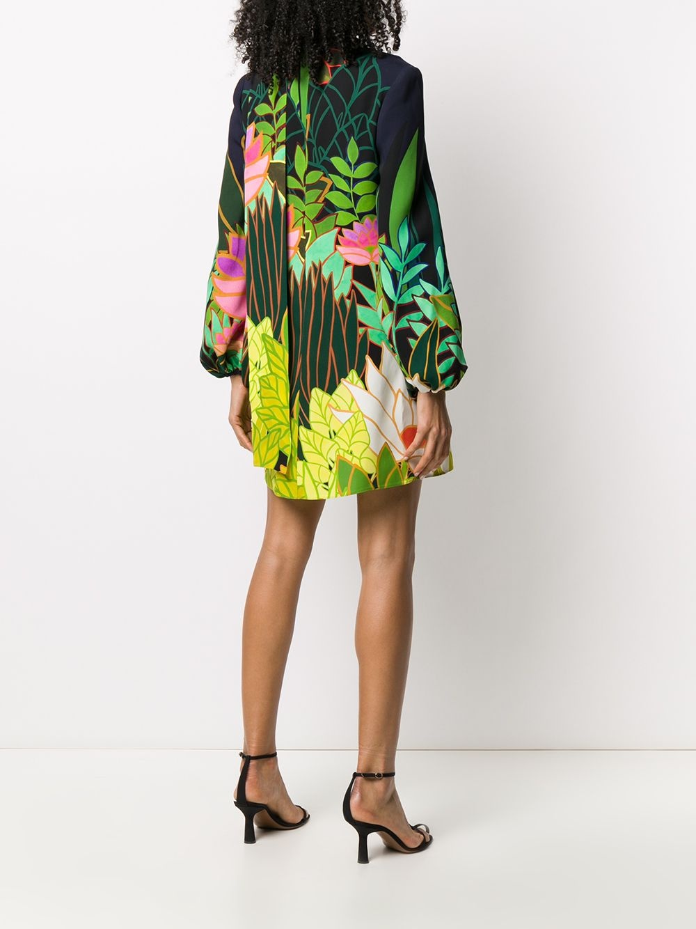 Panther in the Jungle bow collar dress - 4