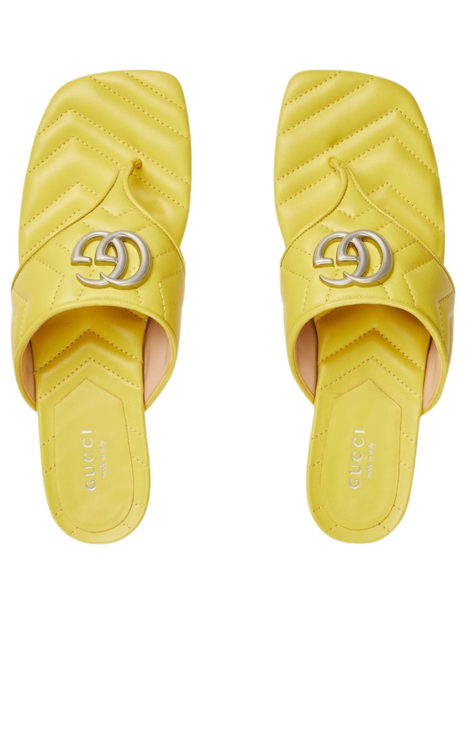 Double G Leather Sandals - 4