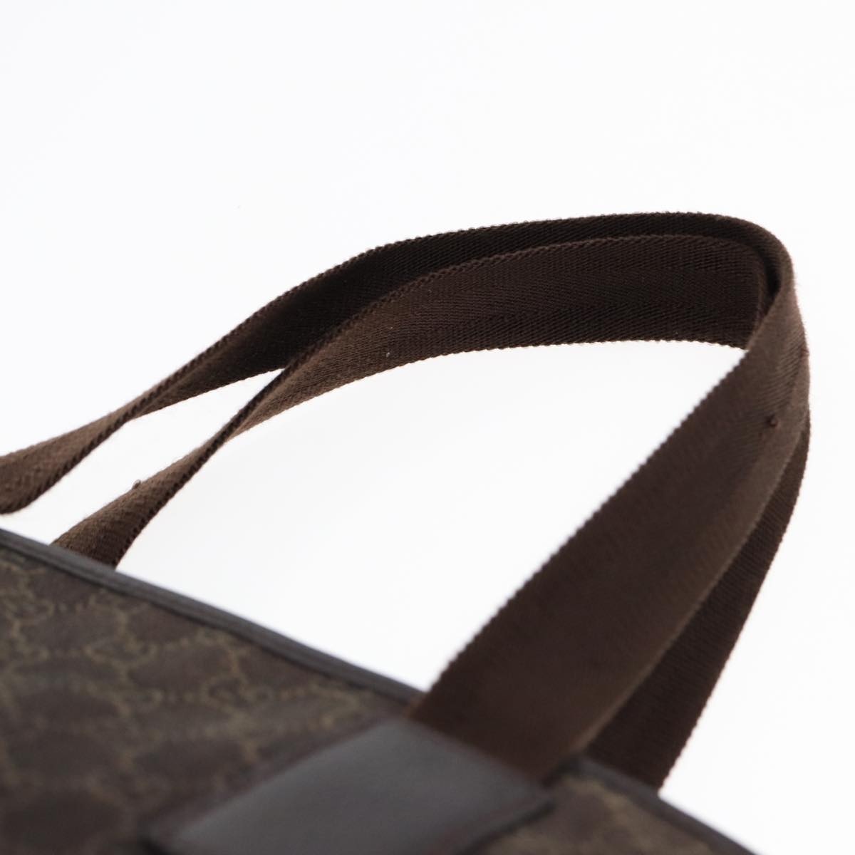 GUCCI GG Canvas Tote Bag Outlet Brown Silver - 8