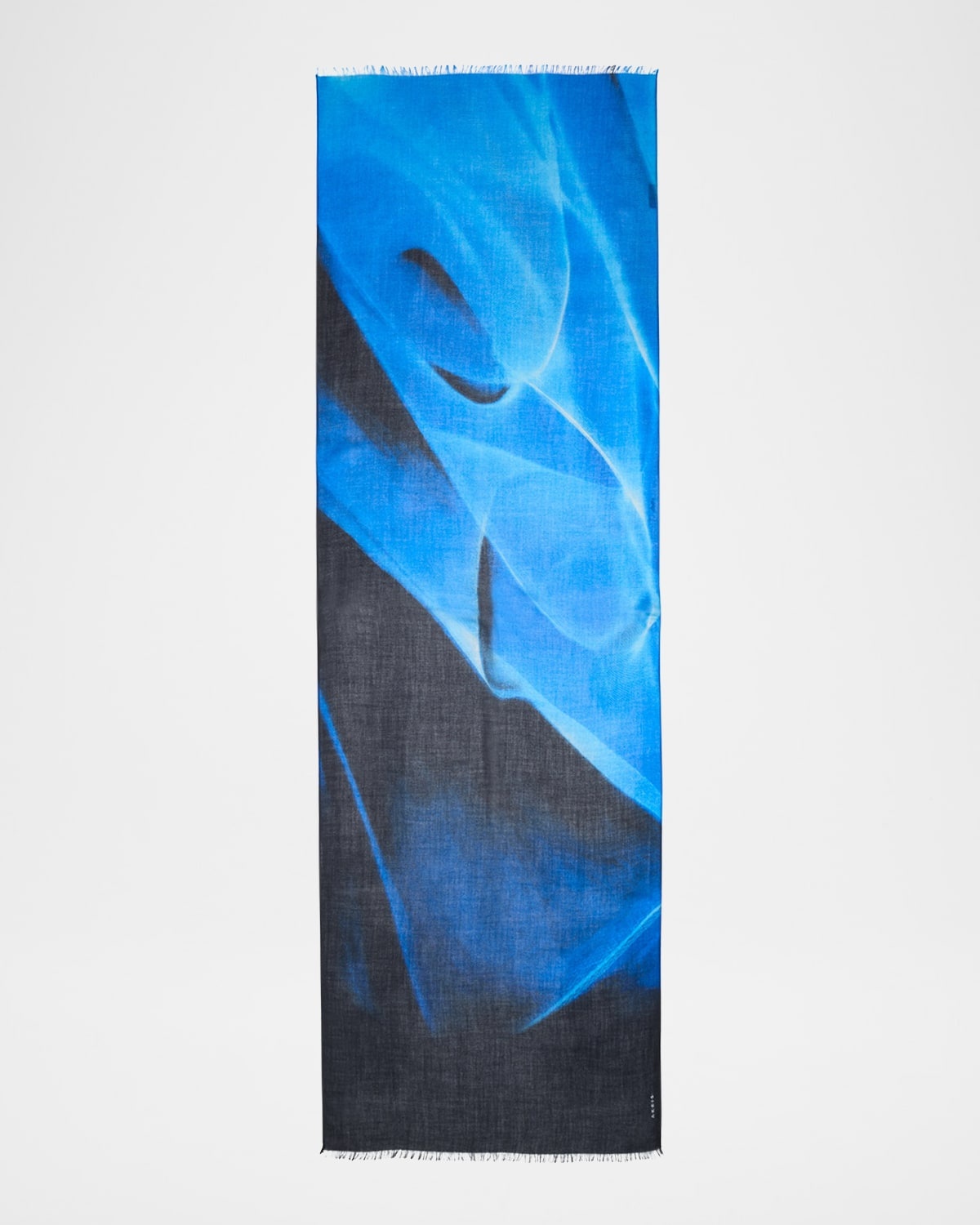 Alyson's Cyanotype Printed Cashmere Scarf - 1