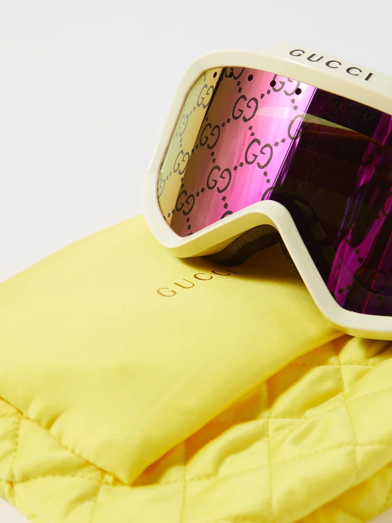 Gucci Men's Mirrored Mask Injection Ski Goggles