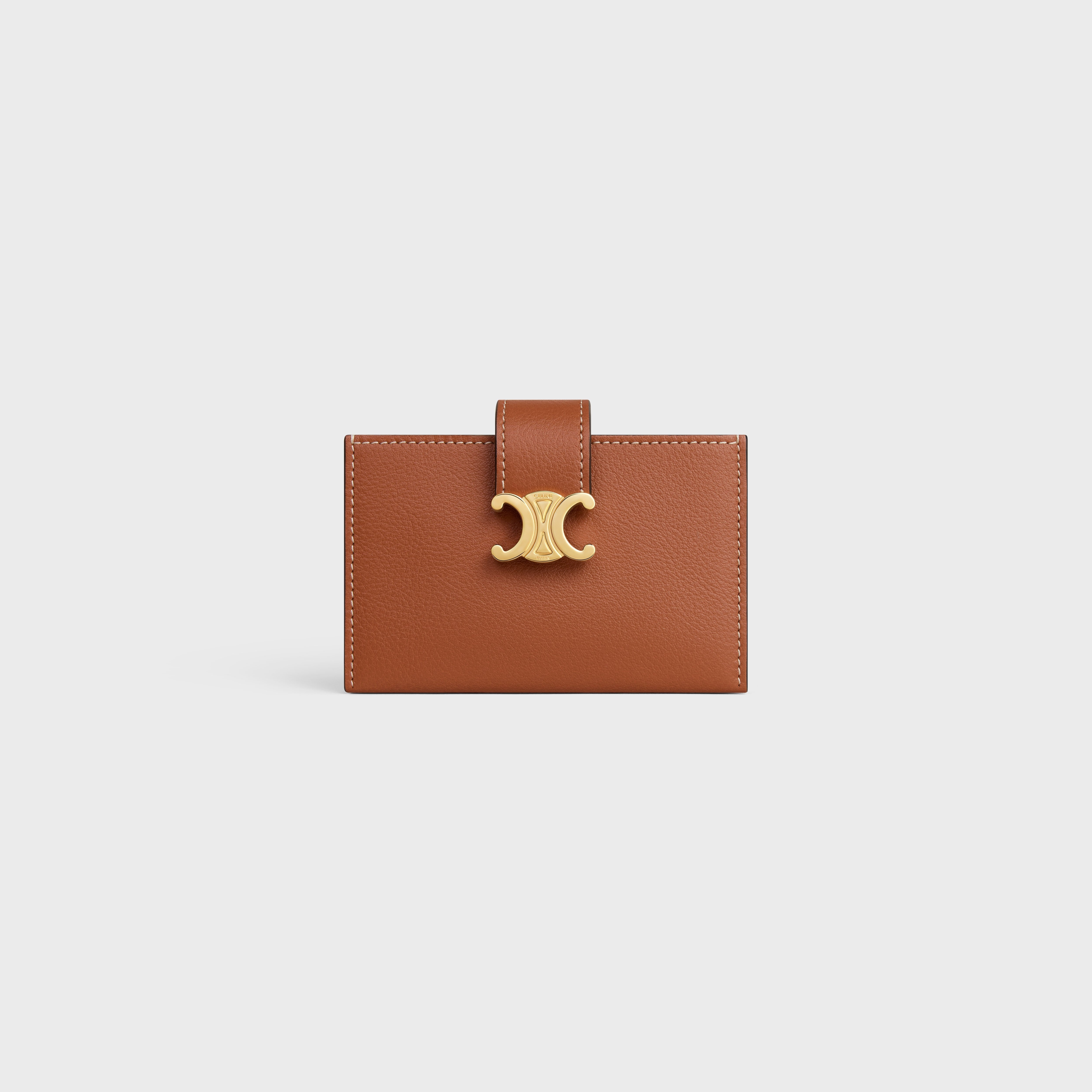ACCORDEON CARD HOLDER IN SUPPLE GRAINED CALFSKIN - 1