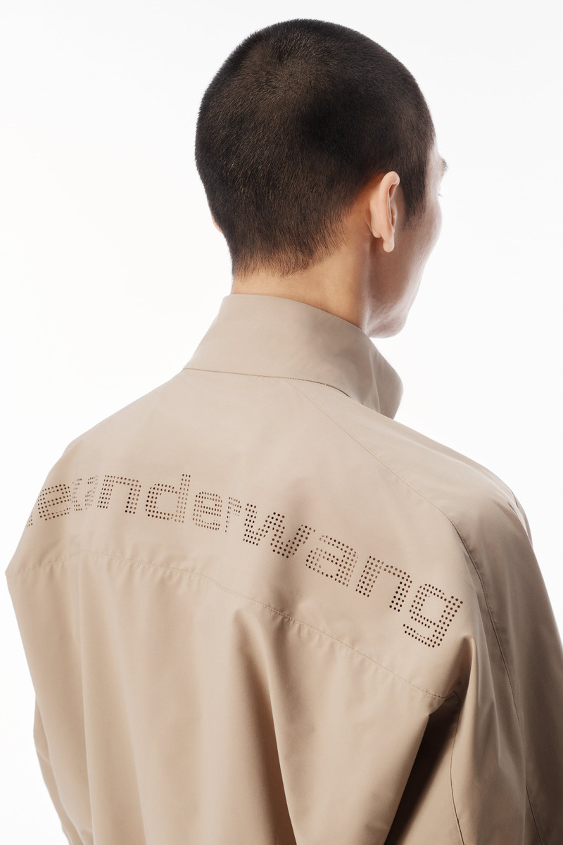 PERFORATED LOGO TRACK JACKET 5