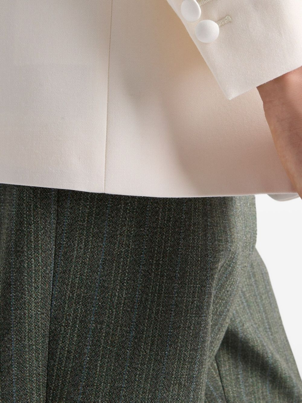 shawl-collar wool jacket - 5