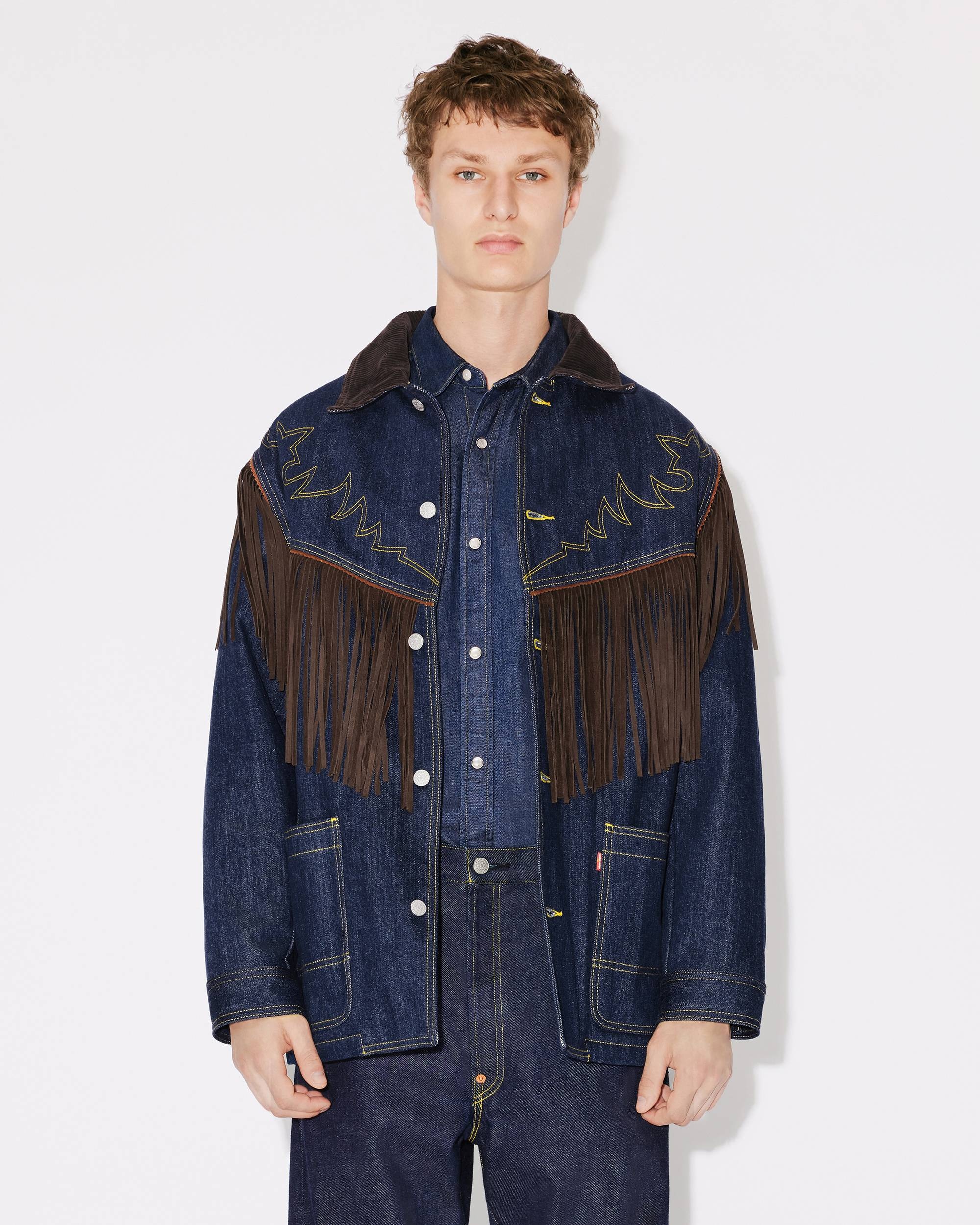 KENZO x LEVI'S® genderless  fringed denim jacket - 3