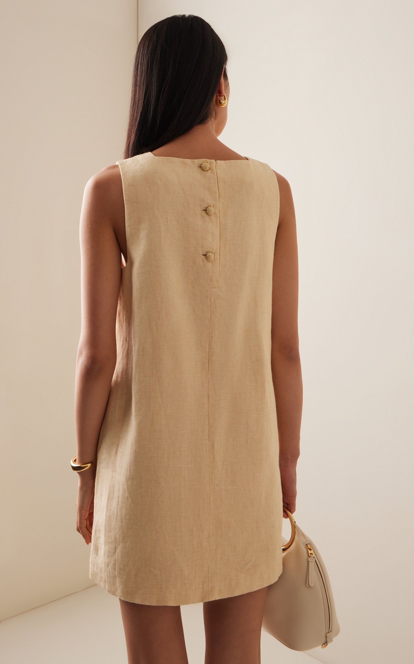 Rio Linen Mini Dress yellow - 4