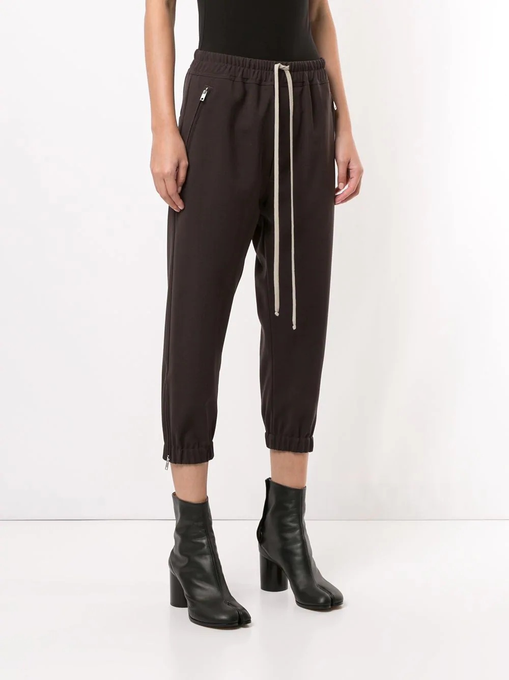 cropped tapered track pants - 3