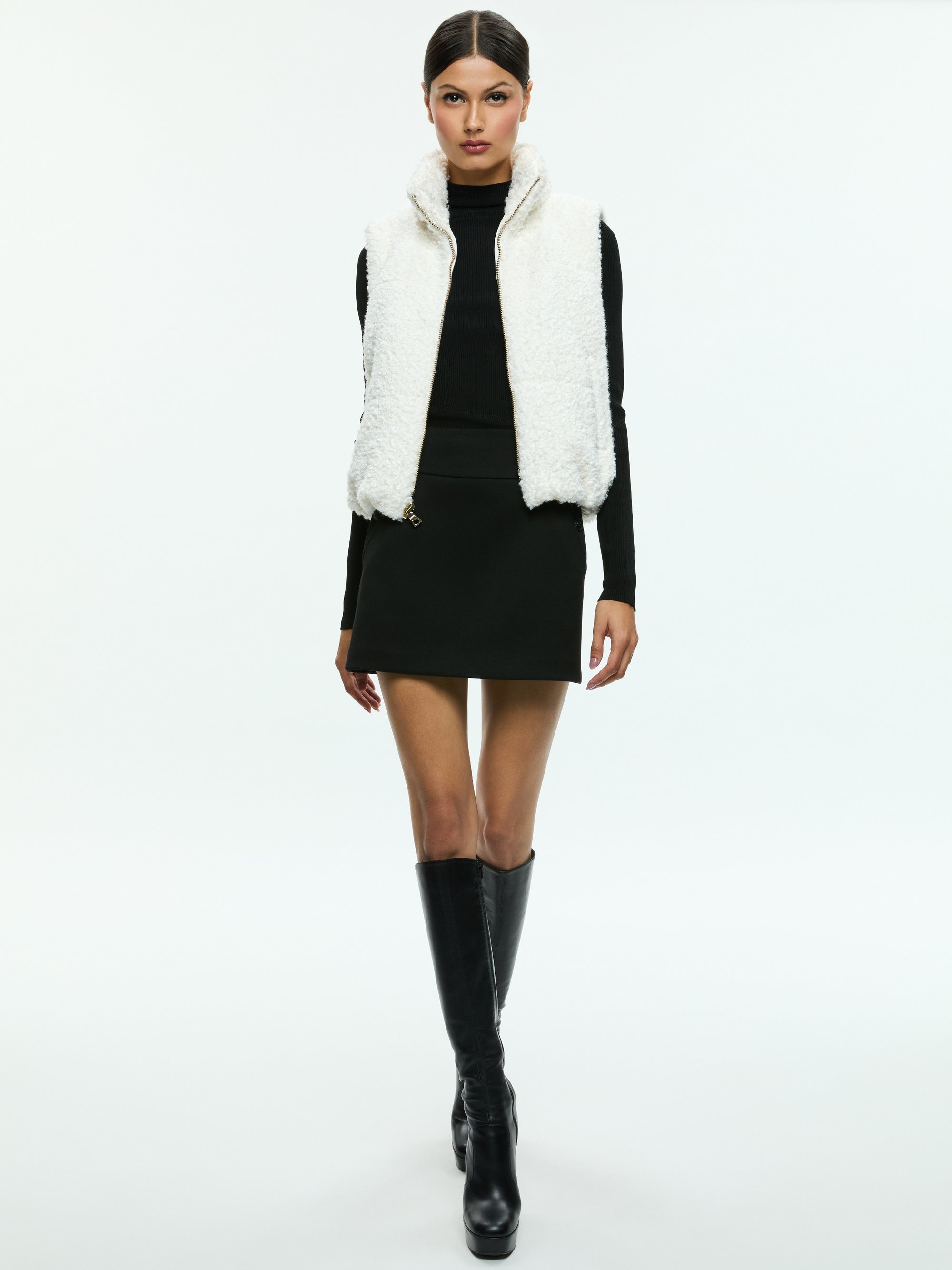 ROBENA TEDDY PUFFER VEST WITH DETACHABLE HOOD - 6