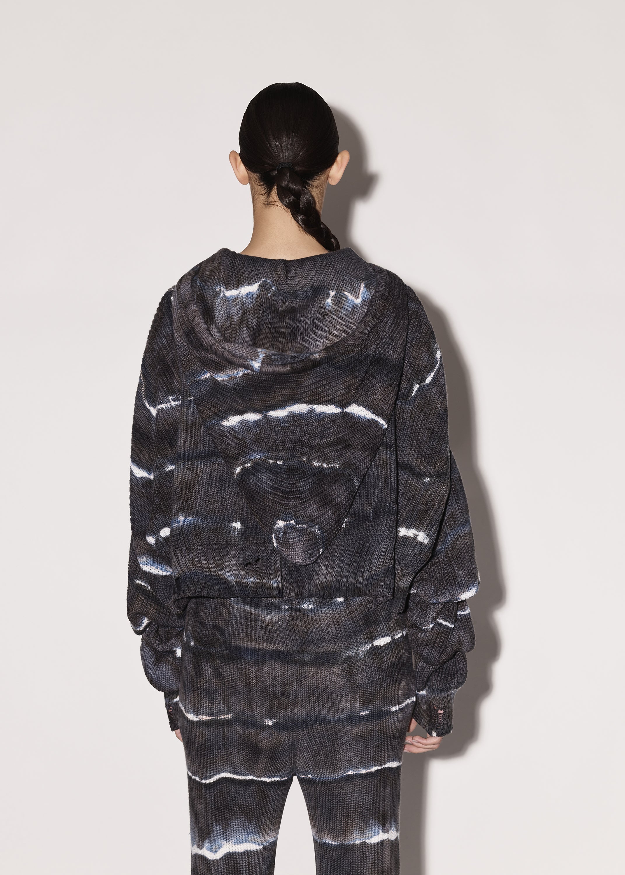 OVERSIZED RIB HOODIE - 5