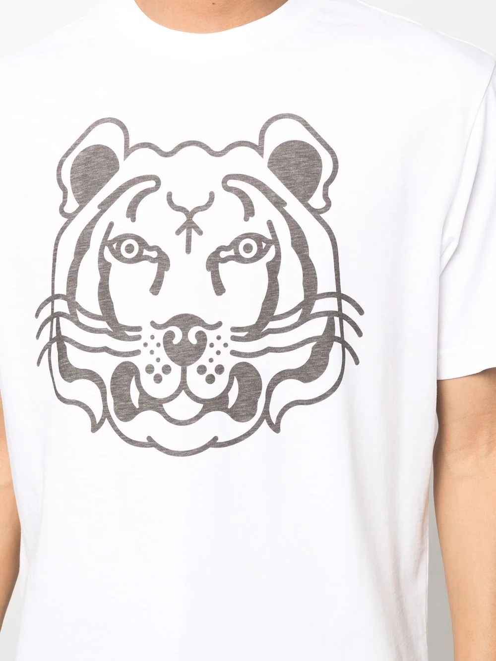 Tiger Head print T-shirt - 5