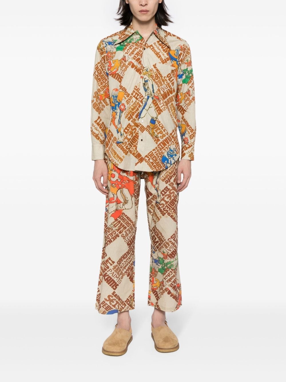 graphic-print cotton shirt - 2