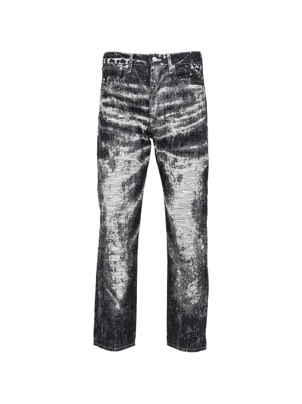 faded-effect jeans - 1