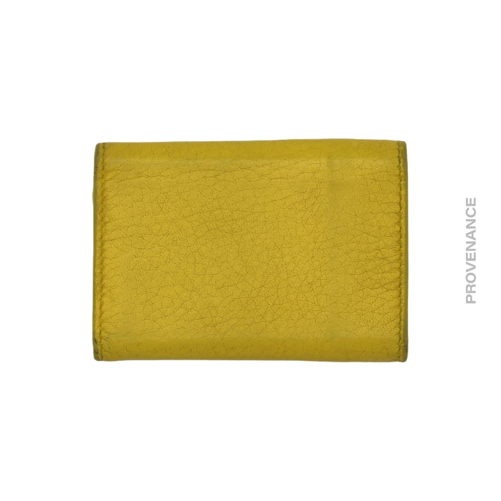 Balenciaga Papier Mini Wallet - Yellow Leather - 5