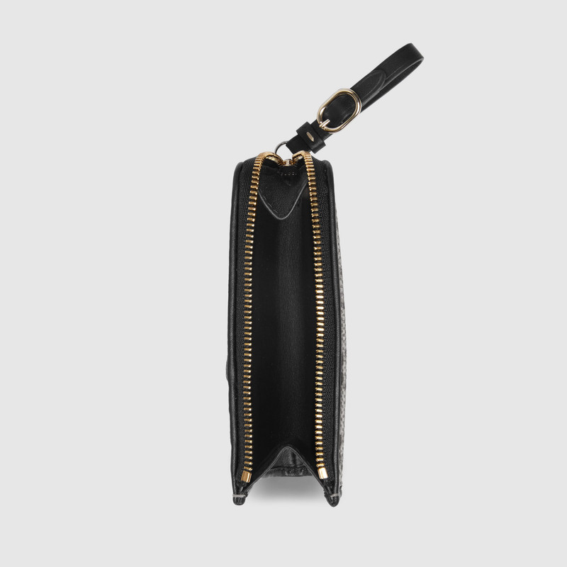 GUCCI GG Emblem zip card case outlook