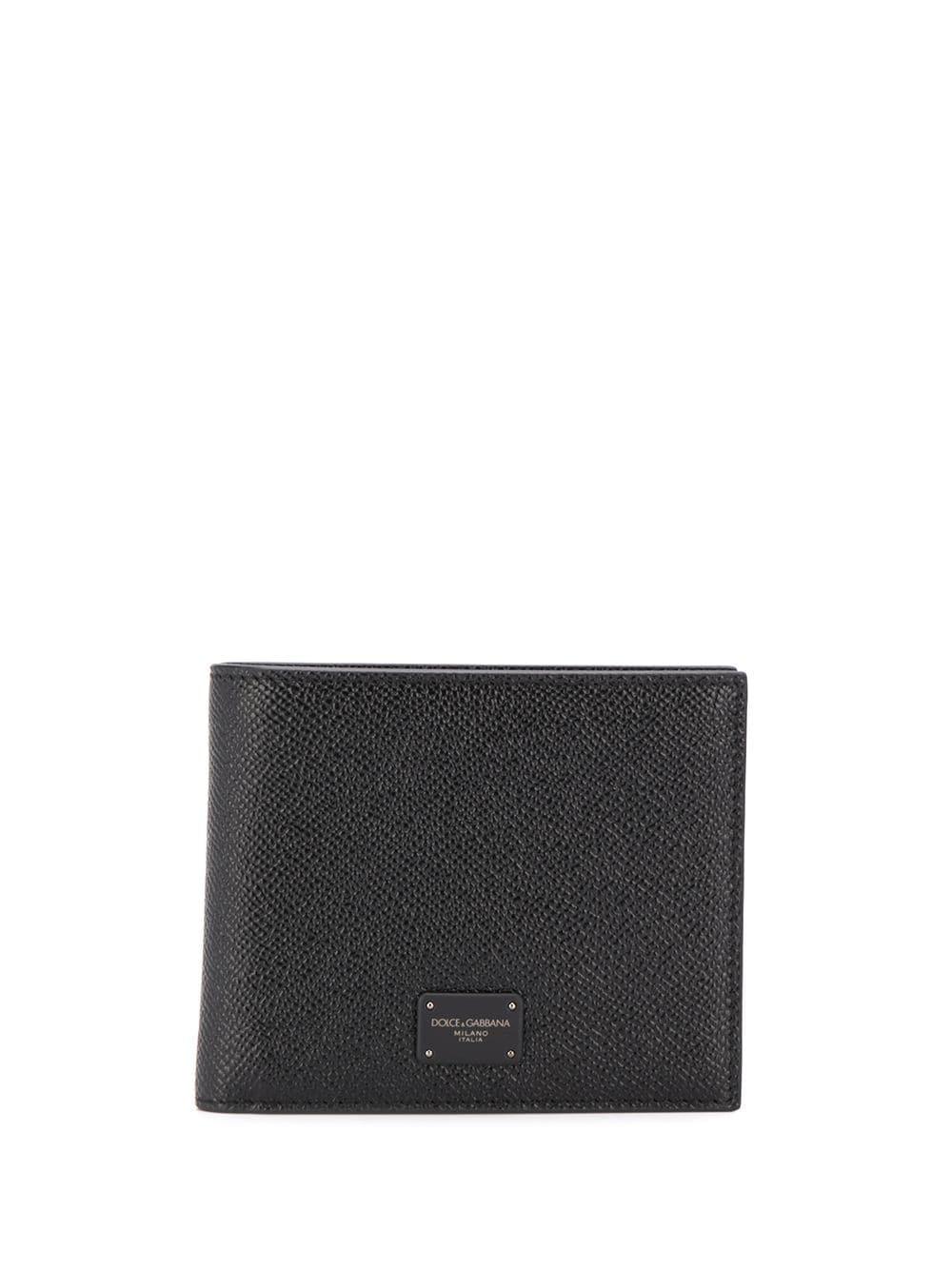 logo plaque bi-fold wallet - 1