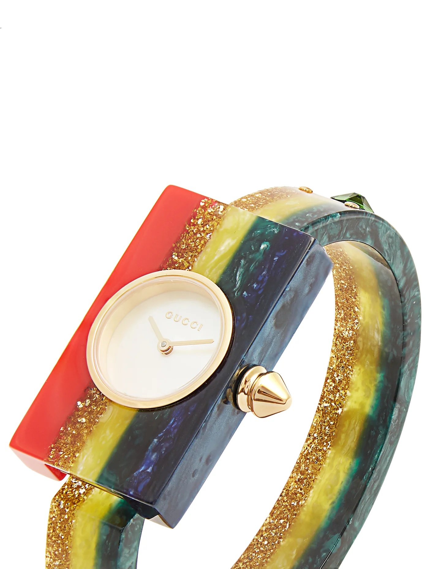 Striped Plexiglas watch - 5