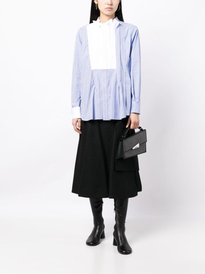 sacai striped cotton shirt outlook