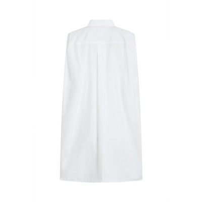 sacai Cotton Poplin Shirt Dress in Off White outlook