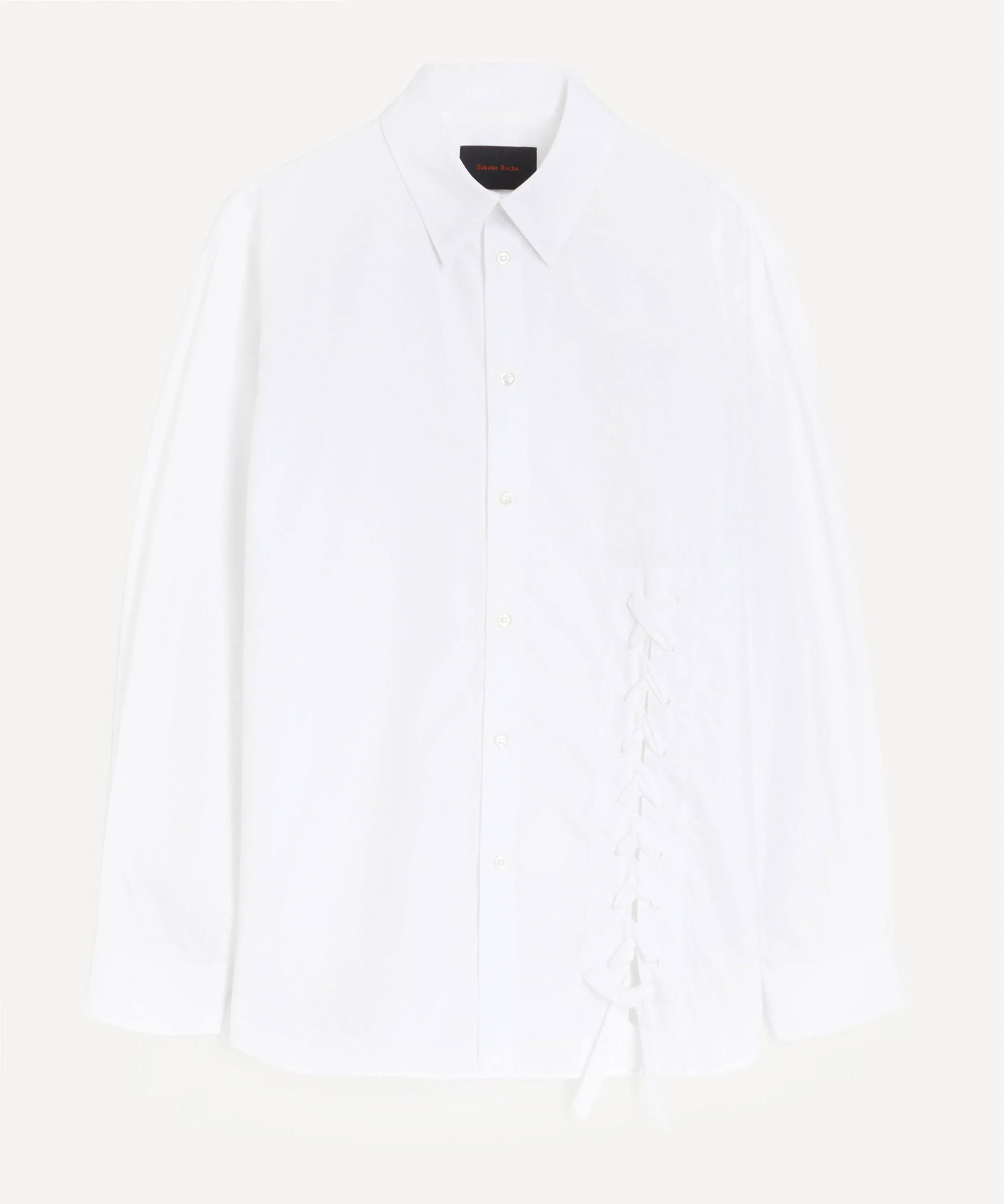 Lace Up Hem Easy Shirt - 1