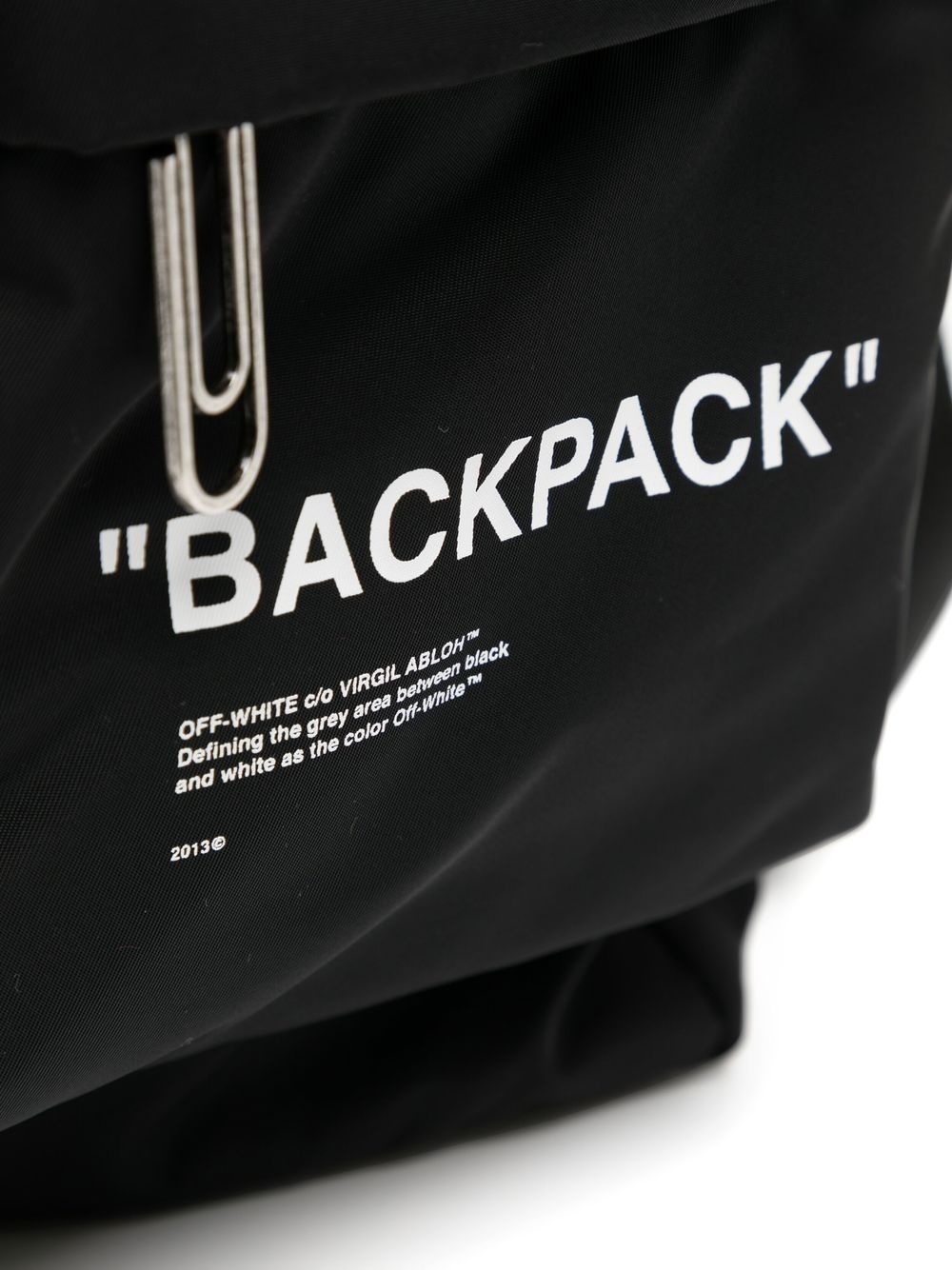 slogan-print backpack - 4